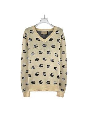 Gucci beige cotton knit sweater